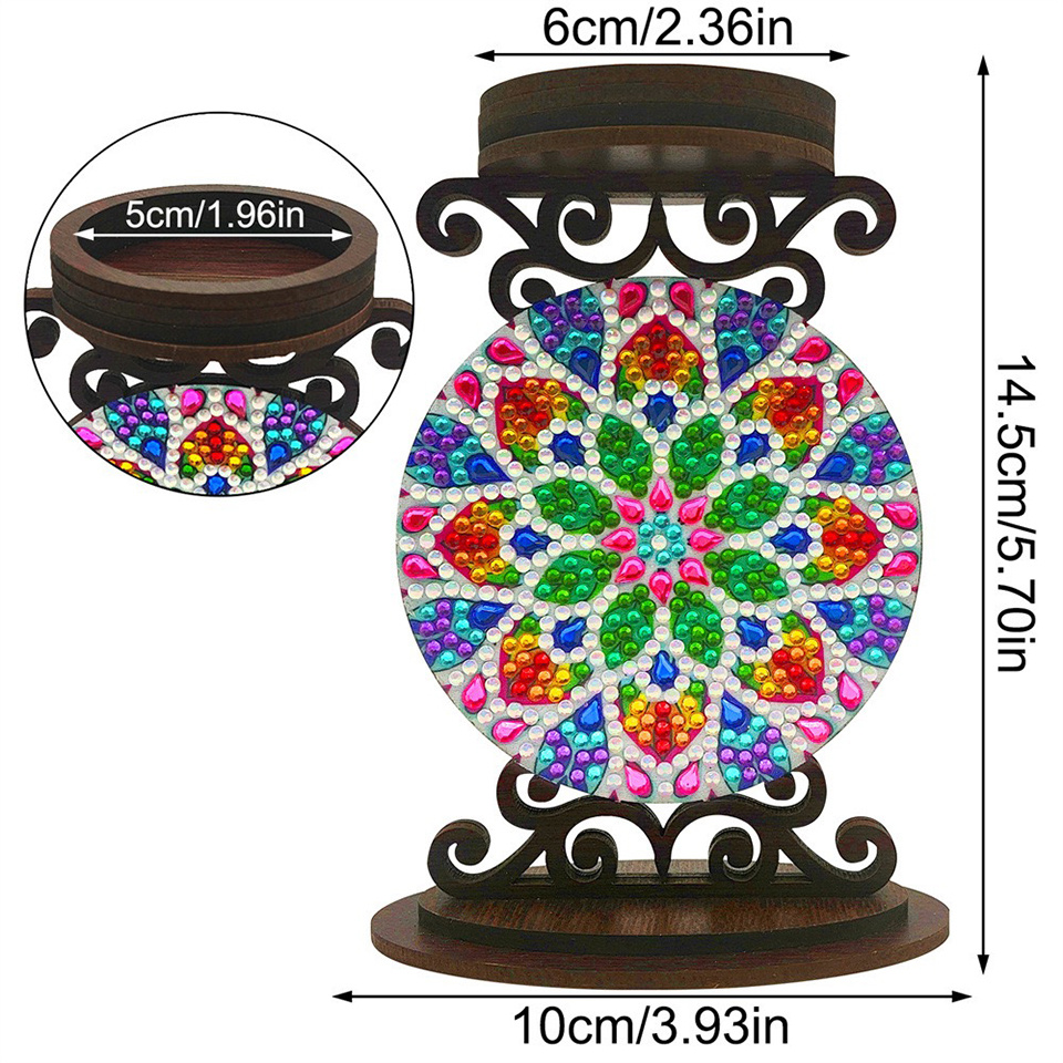 花の形をしたキャンドルホルダー、ハロウィーンのギフト、ダイヤ - Art Craft Kit のレビューと価格