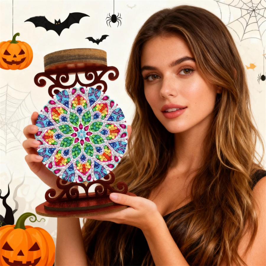 花の形をしたキャンドルホルダー、ハロウィーンのギフト、ダイヤ - Art Craft Kit のレビューと価格