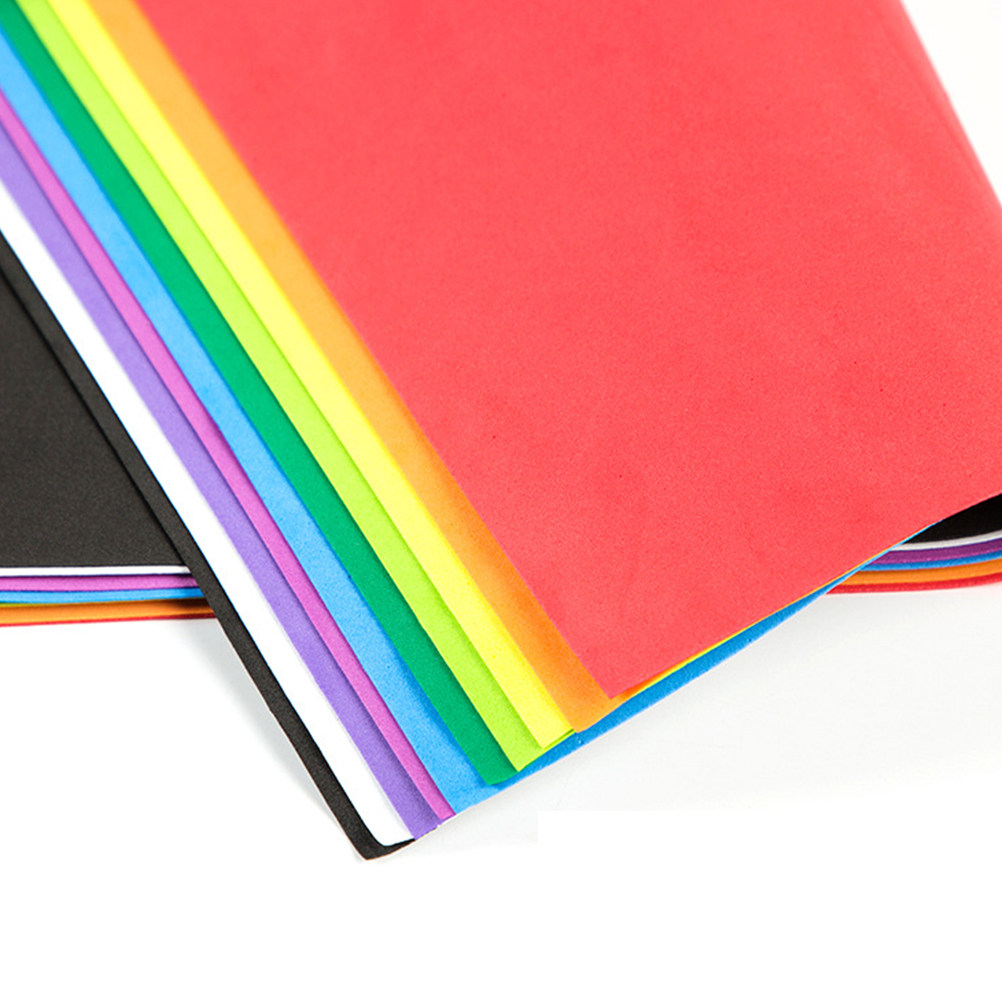 20枚入り、様々な色のEVAフォーム紙。厚さ1mm、表面にテ - Art Craft With Paper のレビューと価格