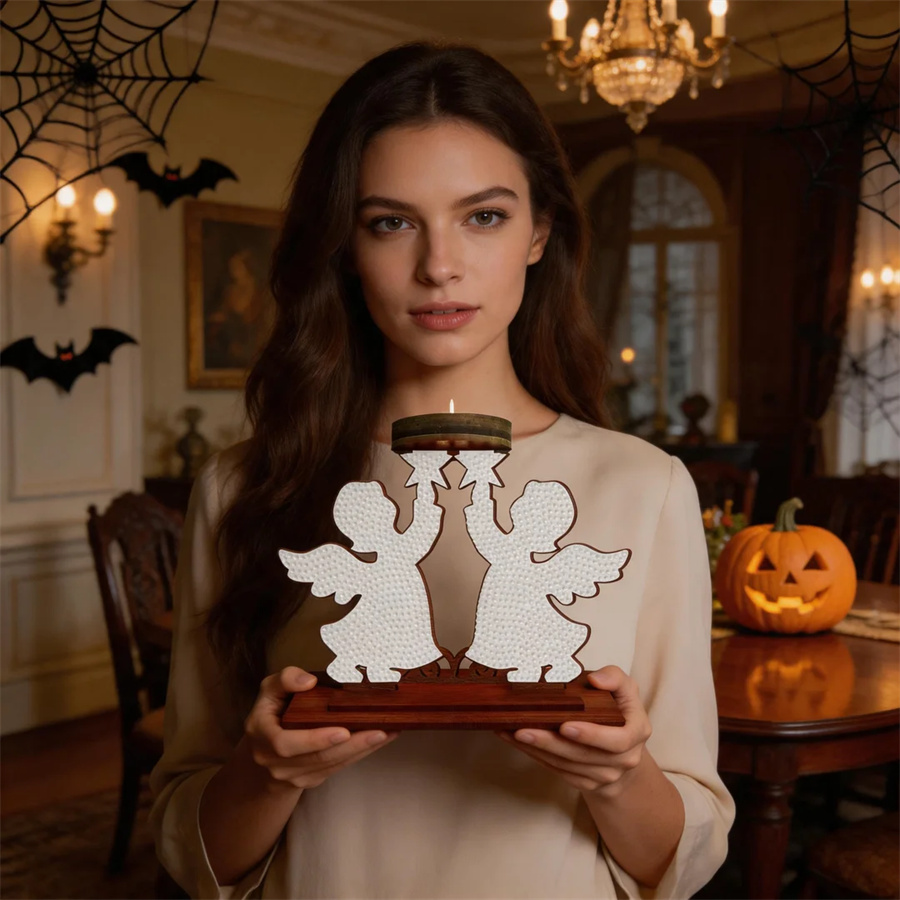 子供向けキャンドルホルダー、ハロウィーンのギフト、ダイヤモン - Art Craft Kit のレビューと価格