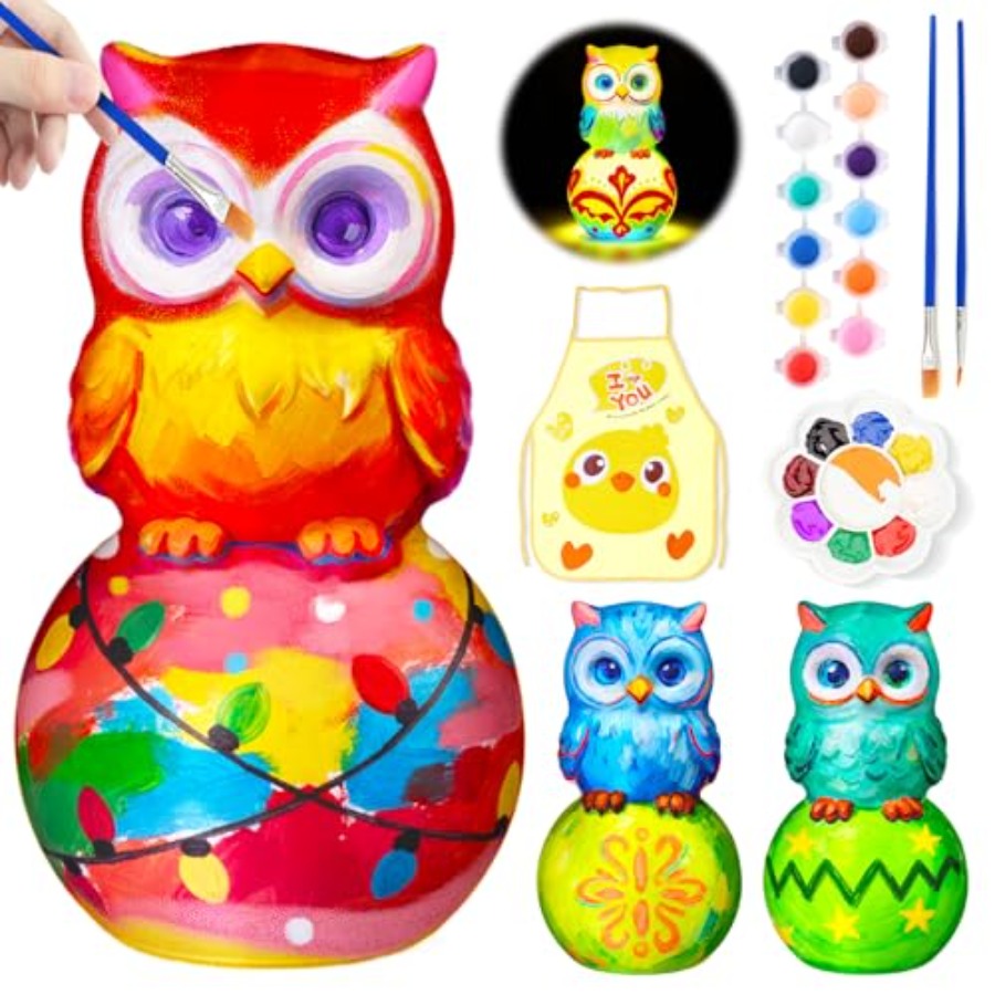 ペイントユアヨウンランプキット、8～12歳向けアート＆クラフ - Art Craft Kit のレビューと価格