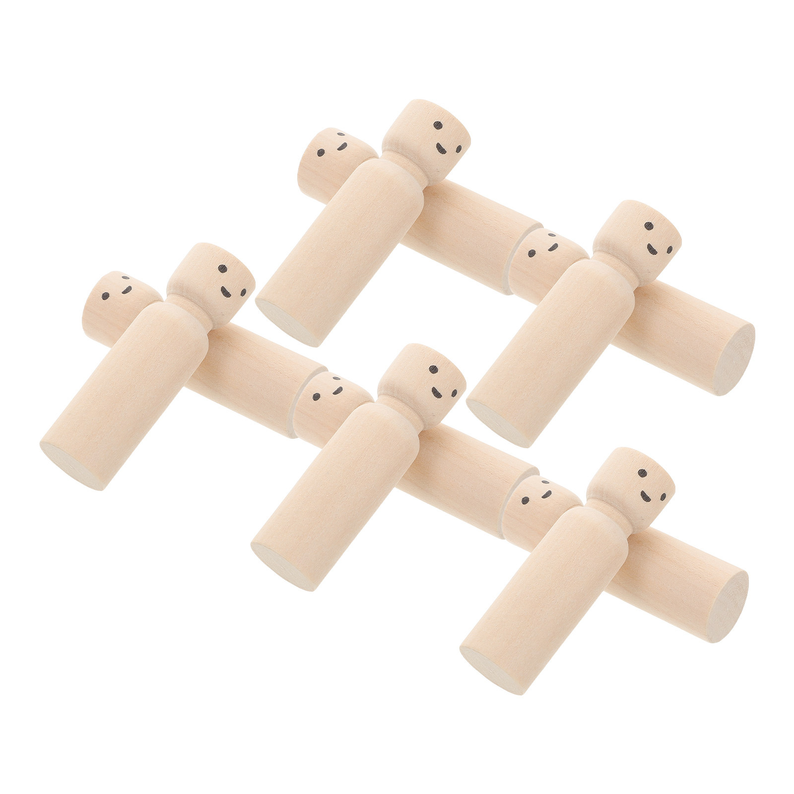 10個入り、環境に配慮した天然木製ペグ。未塗装のDIYクラフ - Art And Craft For Nursery のレビューと価格