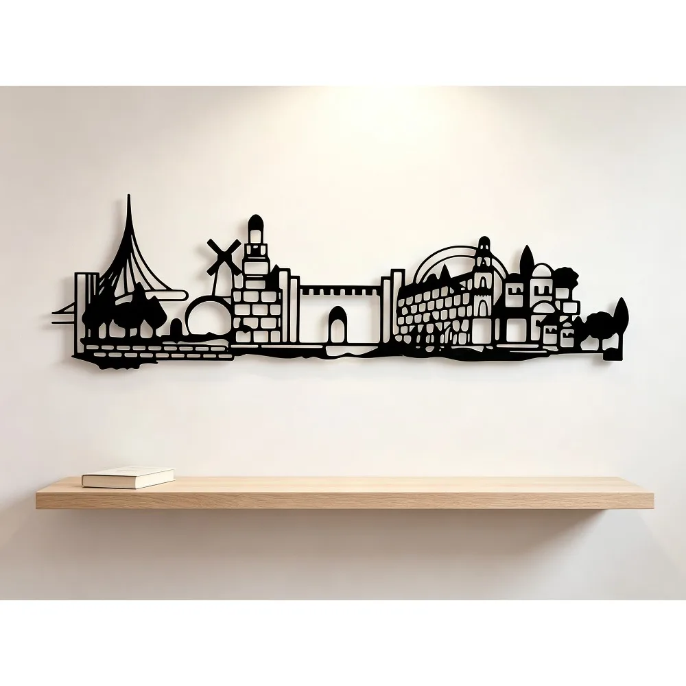 CIFBUY 鉄製ウォールアート エルサレムのスカイライン  - Art & Craft Paper For Kids のレビューと価格