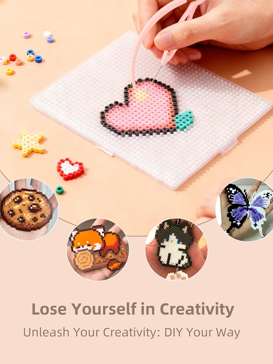 ヒューズビーズキット - 簡単DIY - 96色 53000 - Art Craft Kit のレビューと価格